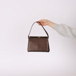 Gucci Metallic Brown Frame Shoulder Bag - FashioNica