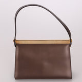 Gucci Metallic Brown Frame Shoulder Bag - FashioNica