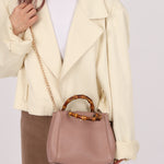 Gucci Mini Leather Bamboo Shopper Tote - FashioNica