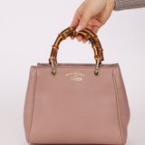 Gucci Mini Leather Bamboo Shopper Tote - FashioNica
