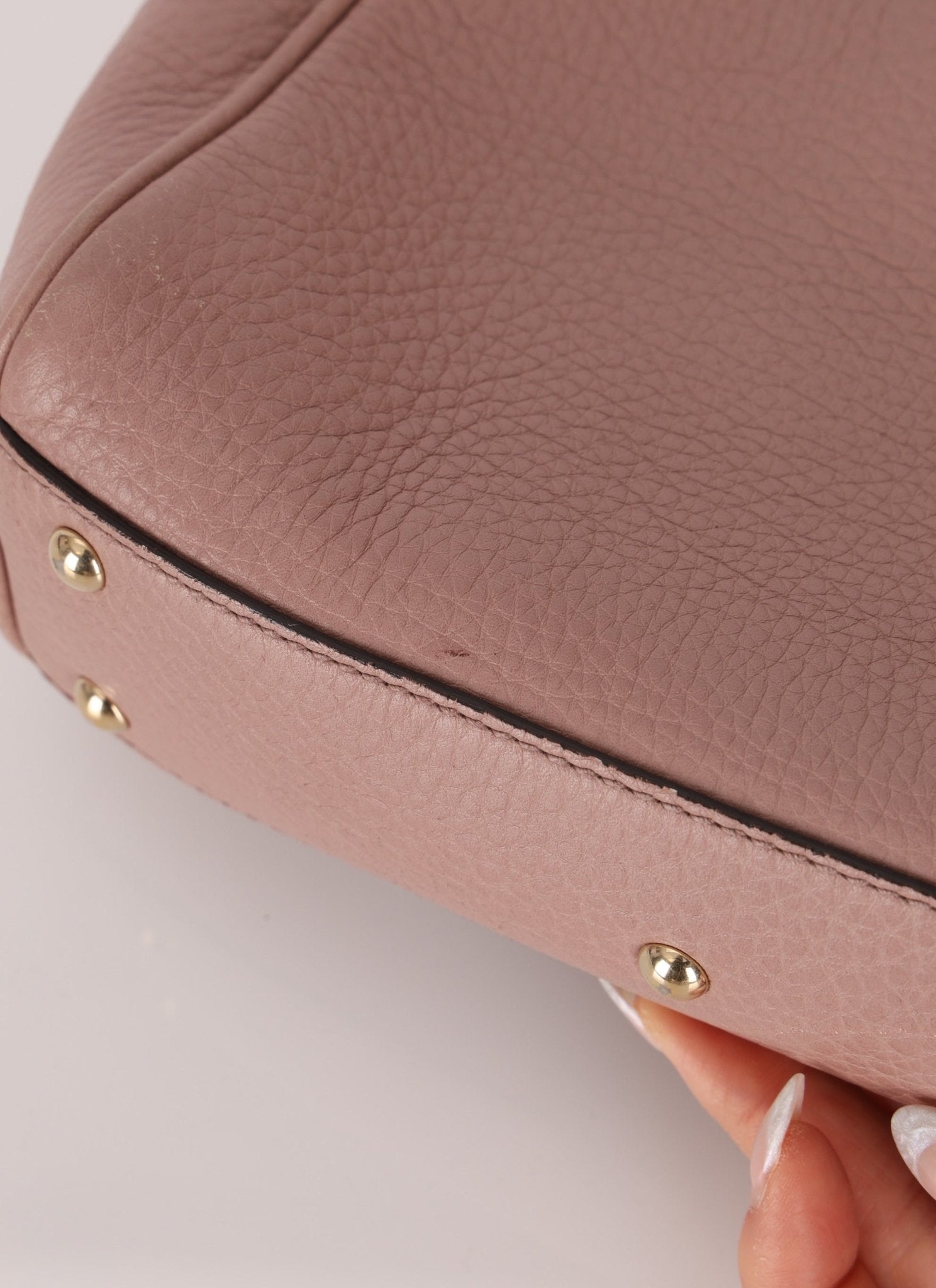 Gucci Mini Leather Bamboo Shopper Tote - FashioNica