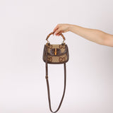 Gucci Monogram Bamboo Top Handle Bag - FashioNica