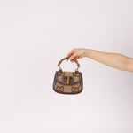 Gucci Monogram Bamboo Top Handle Bag - FashioNica