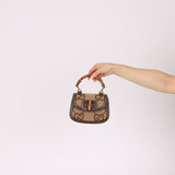 Gucci Monogram Bamboo Top Handle Bag - FashioNica