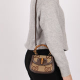 Gucci Monogram Bamboo Top Handle Bag - FashioNica