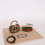 Gucci Monogram Bamboo Top Handle Bag - FashioNica