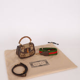 Gucci Monogram Bamboo Top Handle Bag - FashioNica