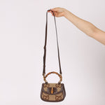 Gucci Monogram Bamboo Top Handle Bag - FashioNica