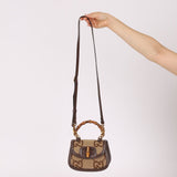 Gucci Monogram Bamboo Top Handle Bag - FashioNica