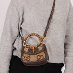 Gucci Monogram Bamboo Top Handle Bag - FashioNica