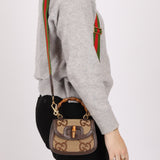 Gucci Monogram Bamboo Top Handle Bag - FashioNica