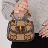 Gucci Monogram Bamboo Top Handle Bag - FashioNica