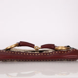 Gucci Monogram Bordeaux Horsebit Pochette - FashioNica