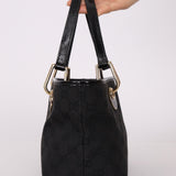 Gucci Monogram Canvas Black Mini Tote Bag - FashioNica