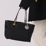 Gucci Monogram Canvas Black Mini Tote Bag - FashioNica