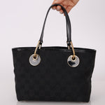 Gucci Monogram Canvas Black Mini Tote Bag - FashioNica