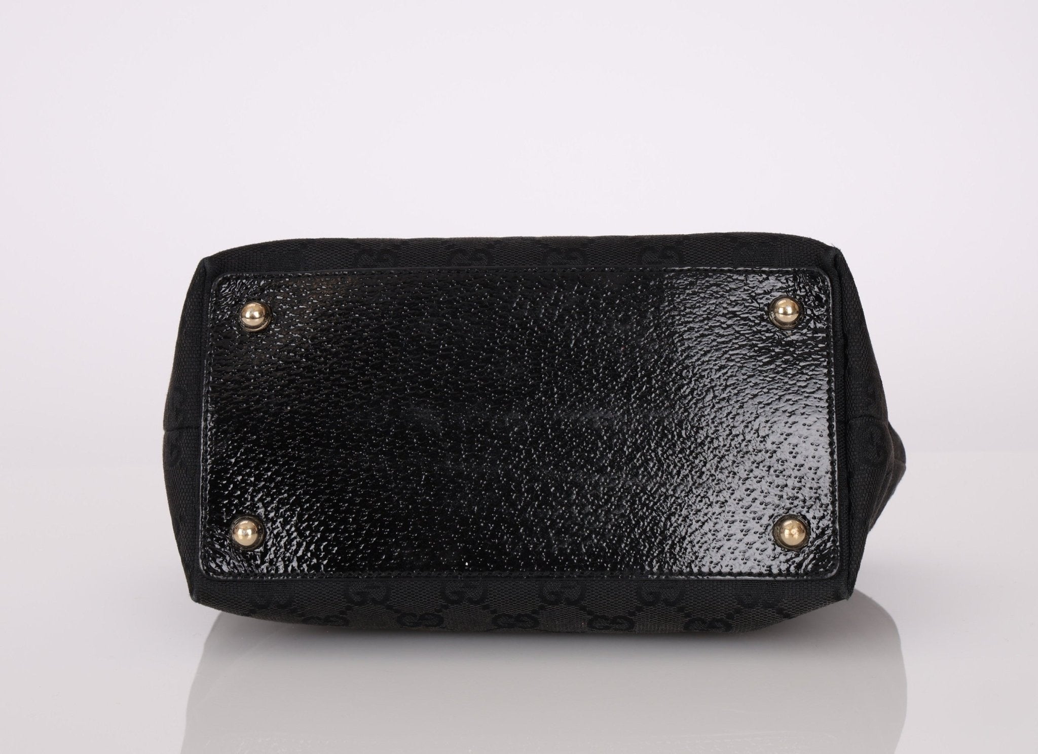 Gucci Monogram Canvas Black Mini Tote Bag - FashioNica