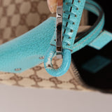 Gucci Monogram Canvas Half Moon Whipstitch Hobo - FashioNica