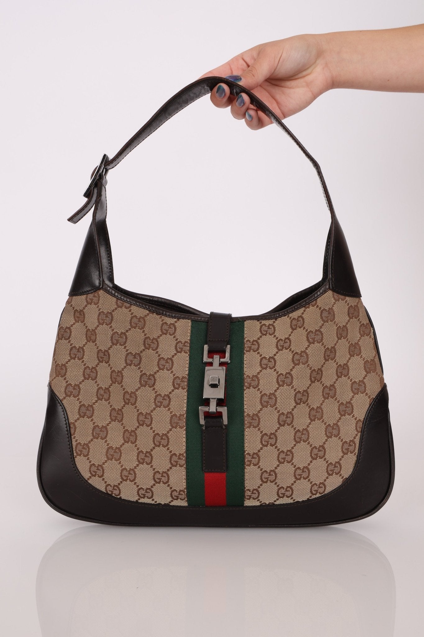 Gucci Monogram Canvas Jackie - FashioNica