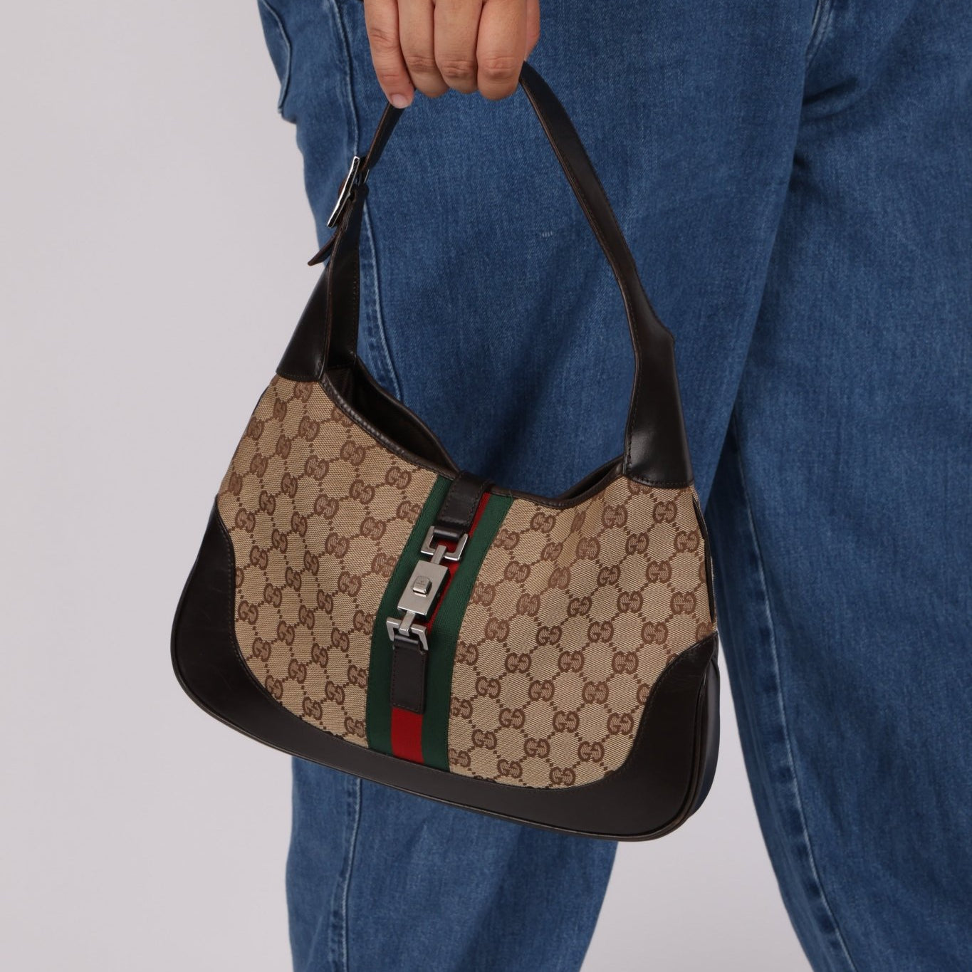 Gucci Monogram Canvas Jackie - FashioNica