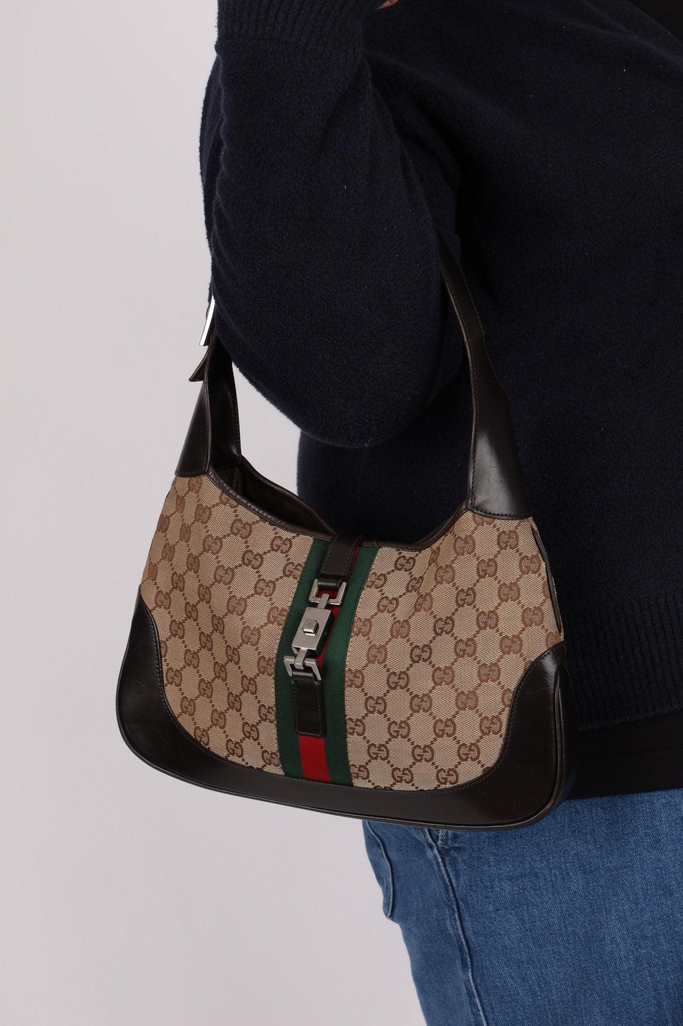 Gucci Monogram Canvas Jackie - FashioNica