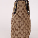 Gucci Monogram Canvas Mushroom Embroidered Tote - FashioNica