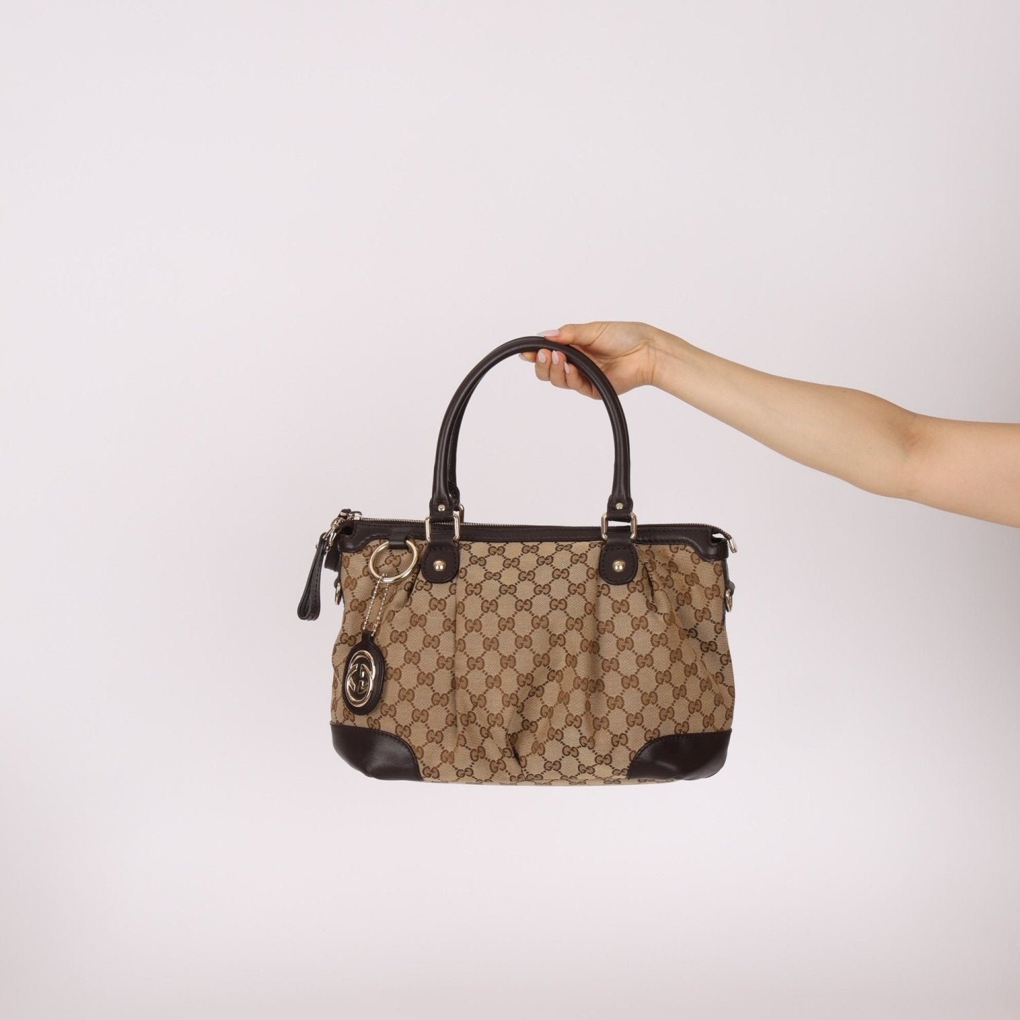 Gucci Monogram Canvas Sukey Bag - FashioNica