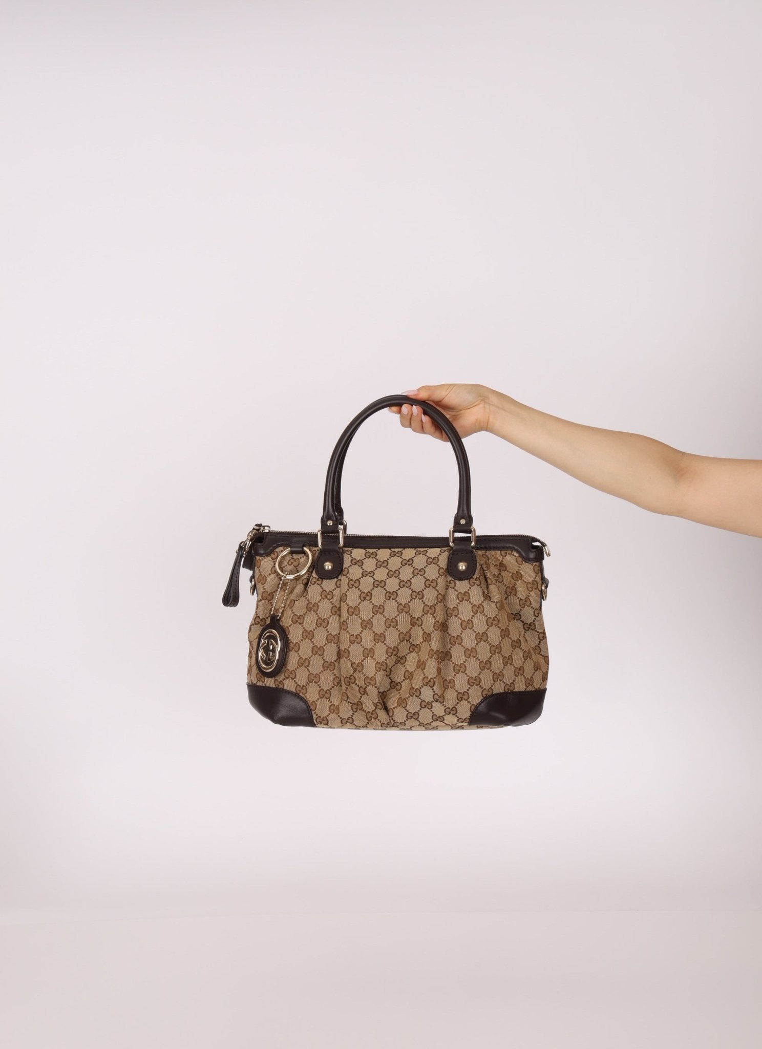 Gucci Monogram Canvas Sukey Bag - FashioNica