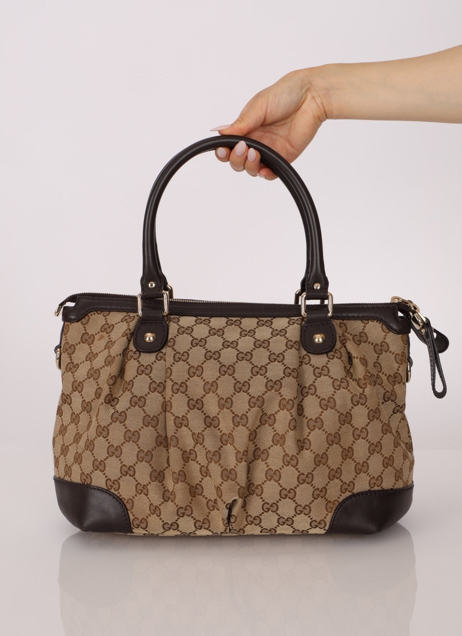 Gucci Monogram Canvas Sukey Bag - FashioNica