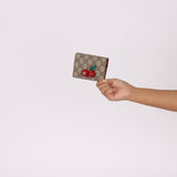 Gucci Monogram Cherries Wallet - FashioNica
