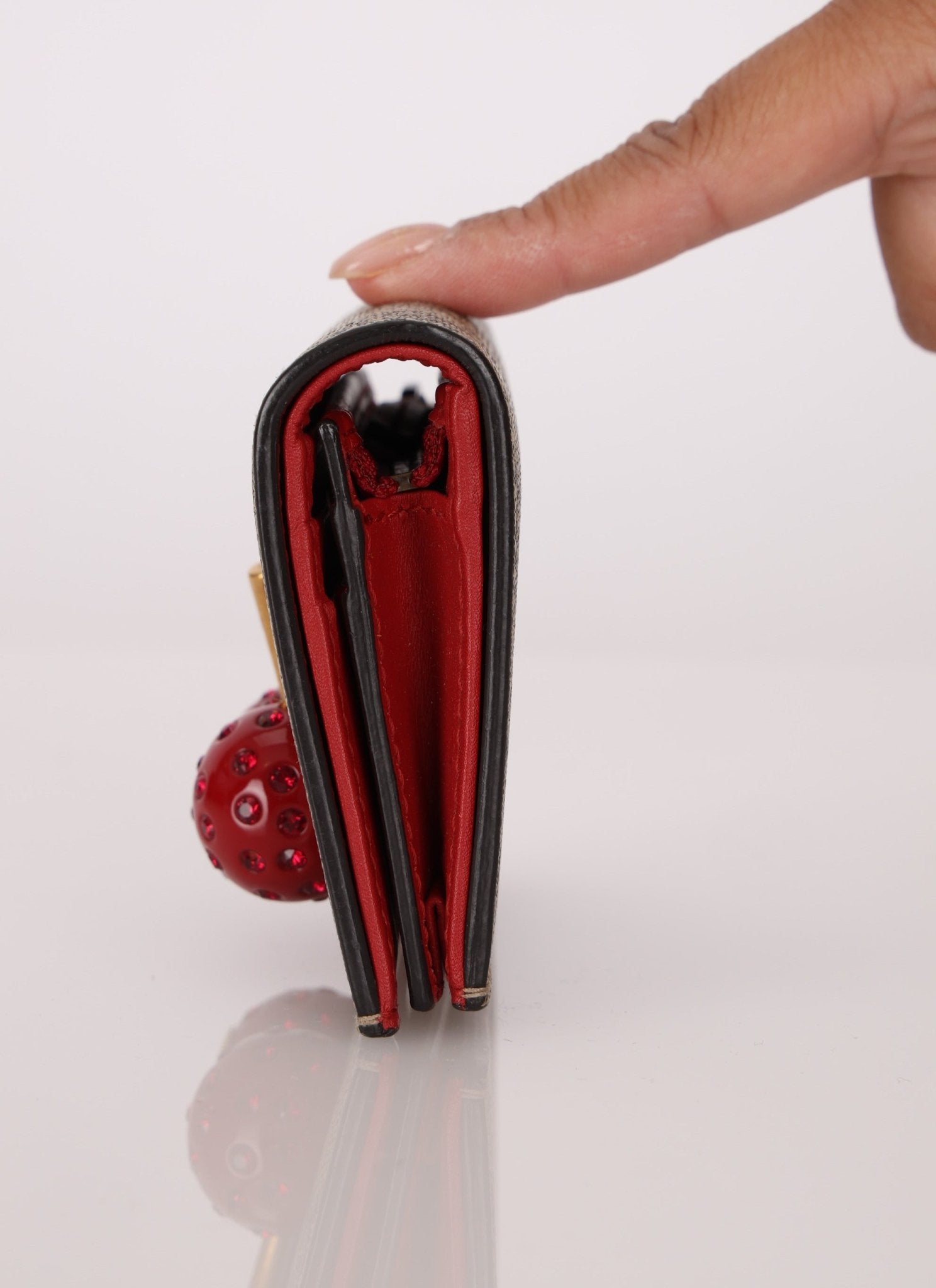 Gucci Monogram Cherries Wallet - FashioNica