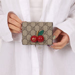 Gucci Monogram Cherries Wallet - FashioNica
