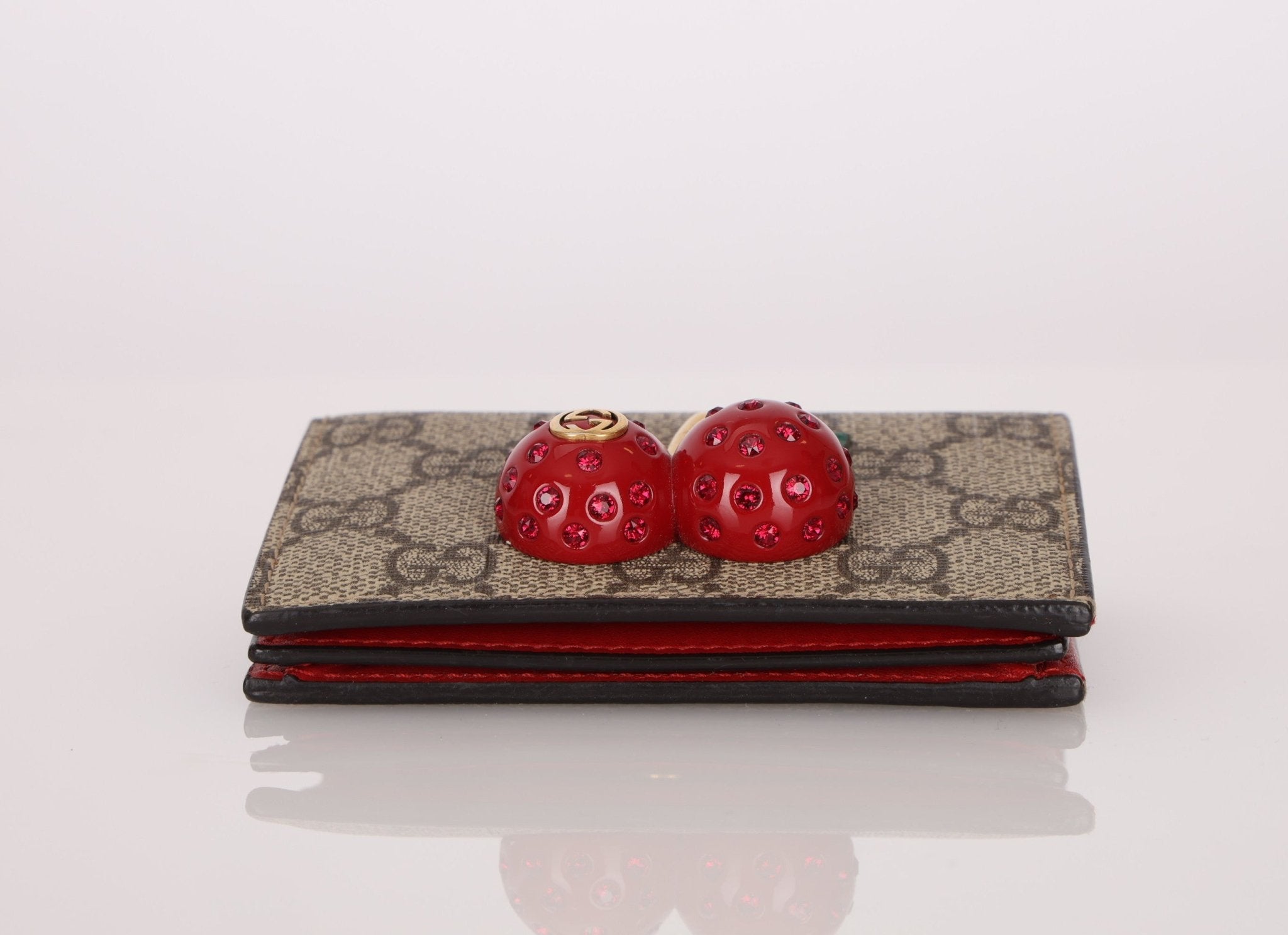 Gucci Monogram Cherries Wallet - FashioNica