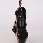Gucci Monogram Horsebit Web Bamboo Chain Flap RGHW - FashioNica