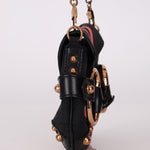 Gucci Monogram Horsebit Web Bamboo Chain Flap RGHW - FashioNica