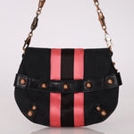 Gucci Monogram Horsebit Web Bamboo Chain Flap RGHW - FashioNica
