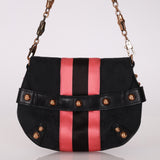 Gucci Monogram Horsebit Web Bamboo Chain Flap RGHW - FashioNica