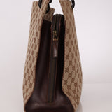 Gucci Monogram Leather Braided Tote - FashioNica