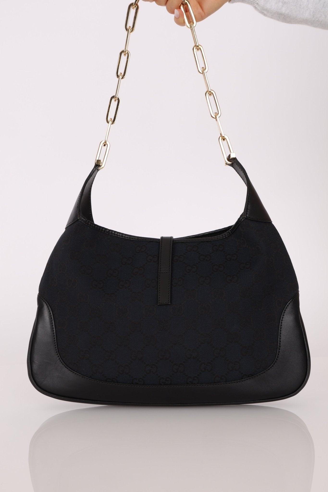 Gucci Monogram Medium Chain Jackie - FashioNica