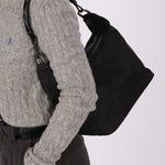 Gucci Monogram Nylon Bamboo Shoulder Bag - FashioNica