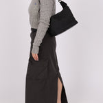 Gucci Monogram Nylon Bamboo Shoulder Bag - FashioNica