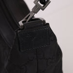 Gucci Monogram Nylon Bamboo Shoulder Bag - FashioNica