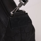 Gucci Monogram Nylon Bamboo Shoulder Bag - FashioNica