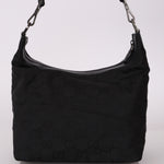 Gucci Monogram Nylon Bamboo Shoulder Bag - FashioNica