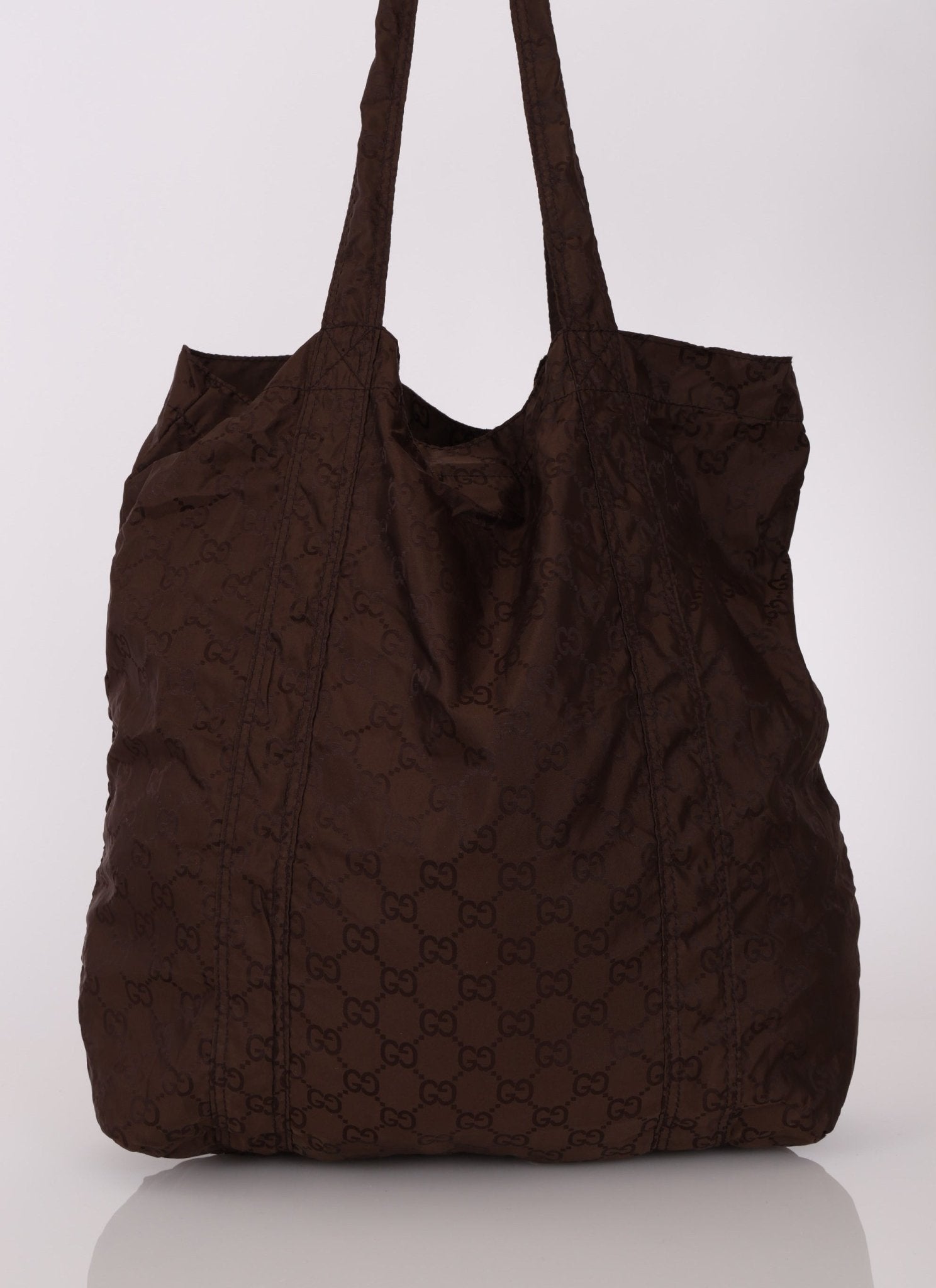 Gucci Monogram Nylon Teddy Bear Tote - FashioNica