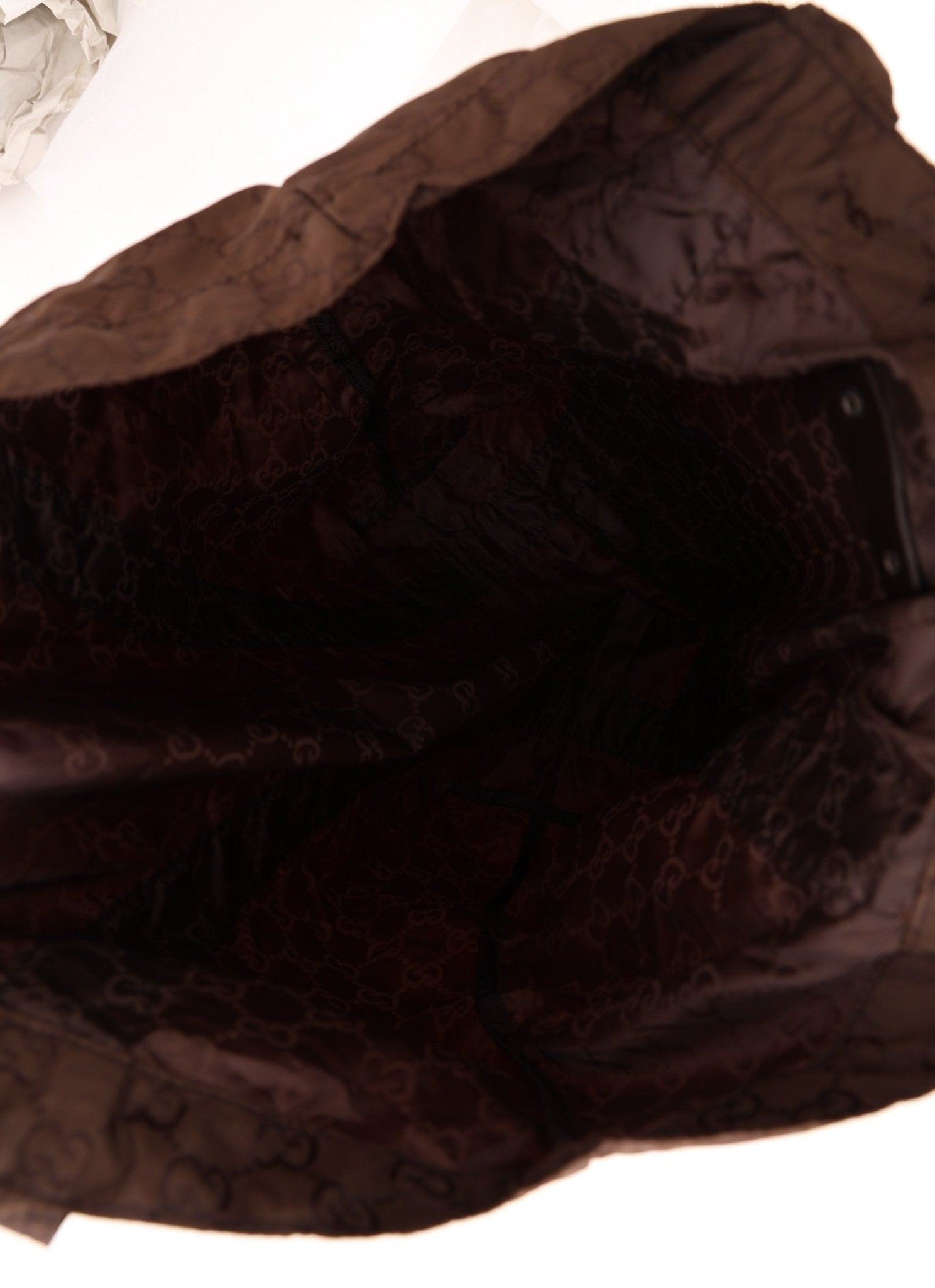 Gucci Monogram Nylon Teddy Bear Tote - FashioNica