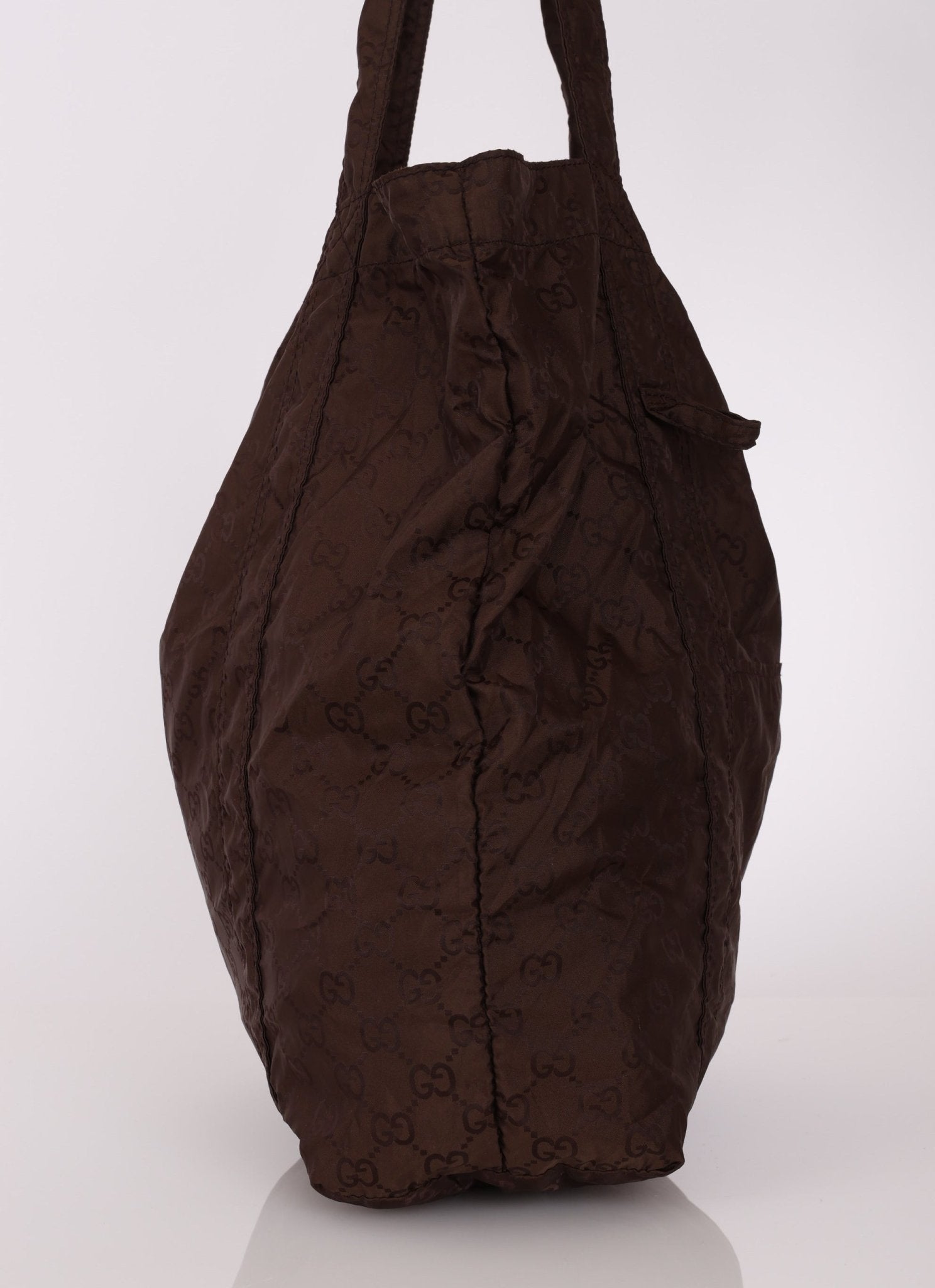 Gucci Monogram Nylon Teddy Bear Tote - FashioNica