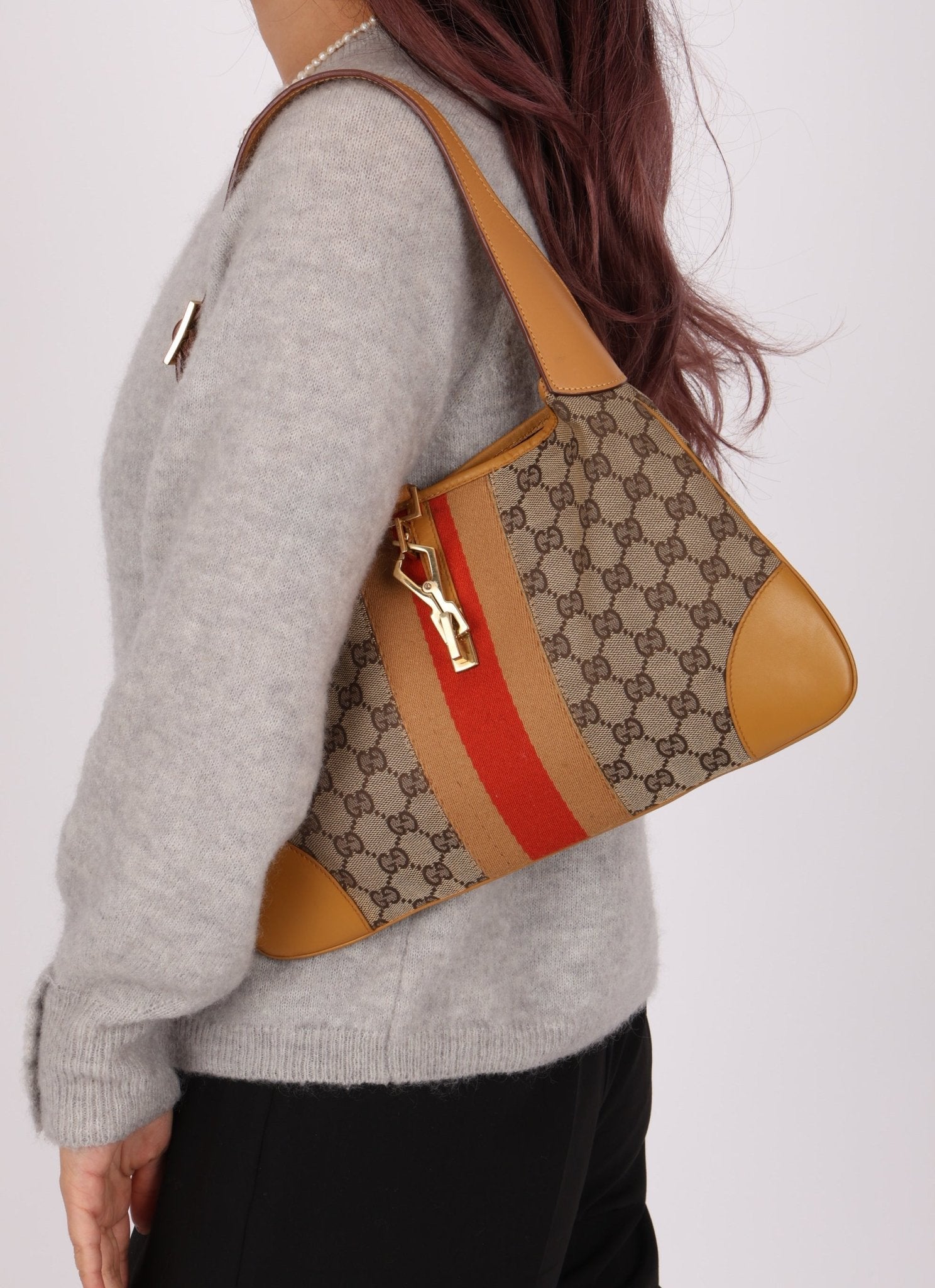 Gucci Monogram Small Vintage Jackie - FashioNica