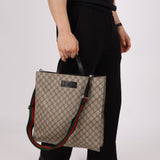 Gucci Monogram Supreme Canvas Tote Bag - FashioNica