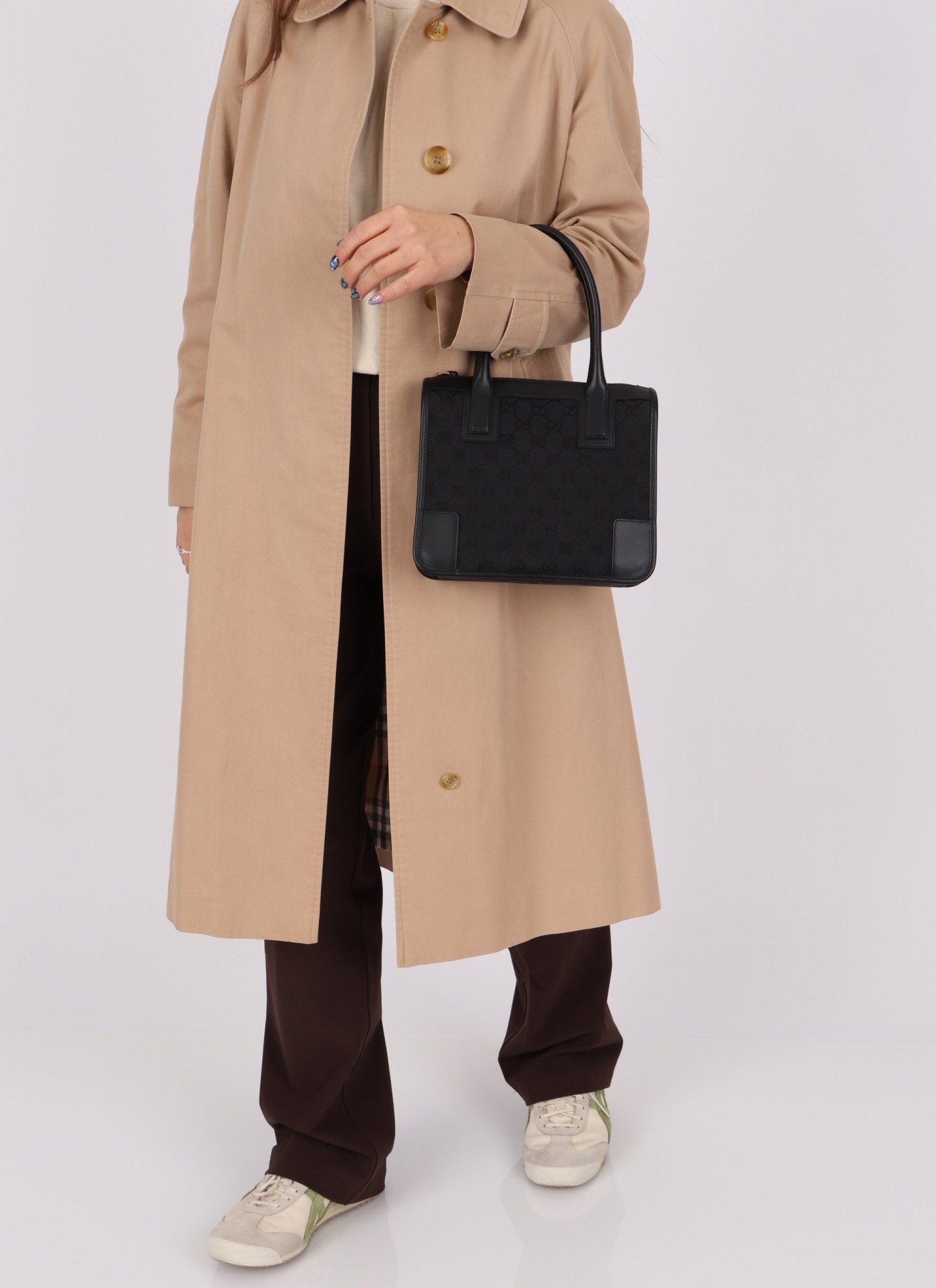 Gucci Monogram Top Handle Mini Zip Tote - FashioNica